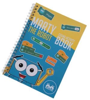 MartyBlocks Coding Activity Book Front Cover
